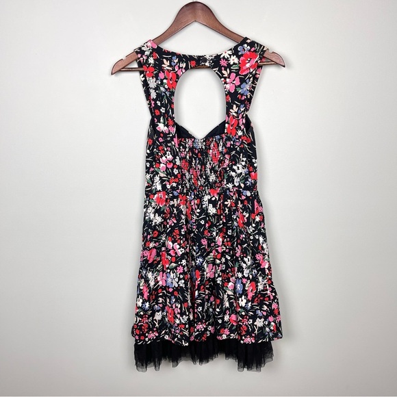 Free People Sunkissed Floral Mini Dress Cutout Back - Picture 5 of 7
